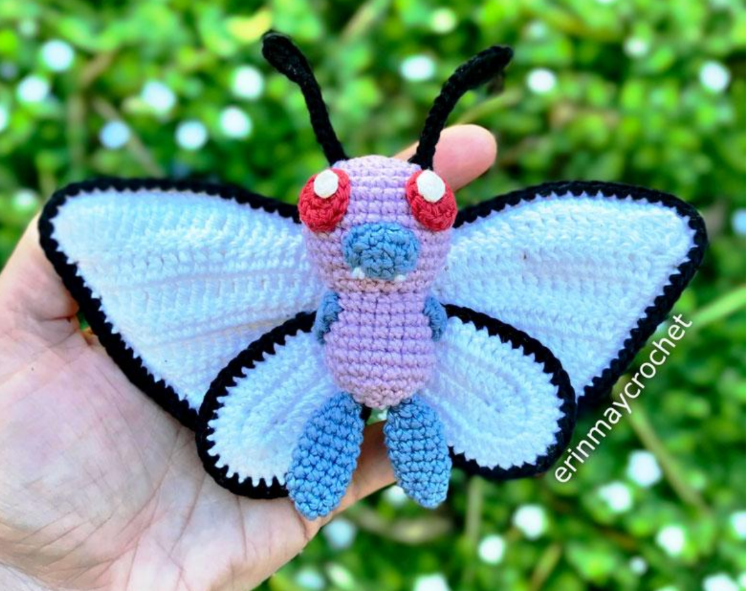 Butterfree Crochet Pattern PDF – Step-by-Step Amigurumi Tutorial for Beginners & Advanced