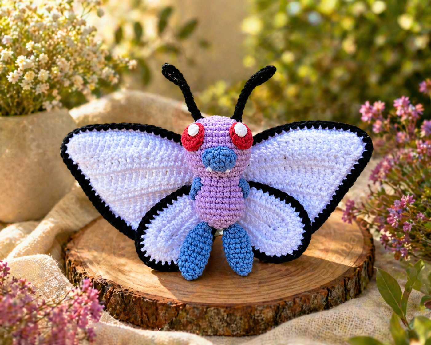 Butterfree Crochet Pattern PDF – Step-by-Step Amigurumi Tutorial for Beginners & Advanced